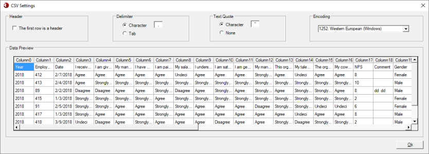 Import CSV Data Form